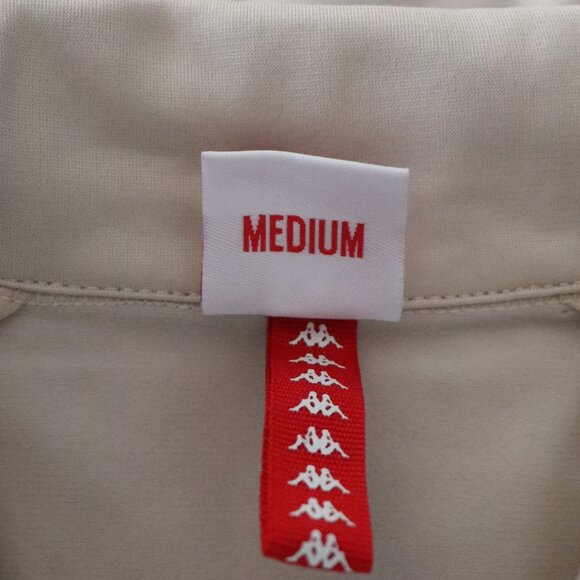 Kappa Womens Tan Sz M Full Zip Athletic Lightweight Track Jacket - Picture 12 of 13